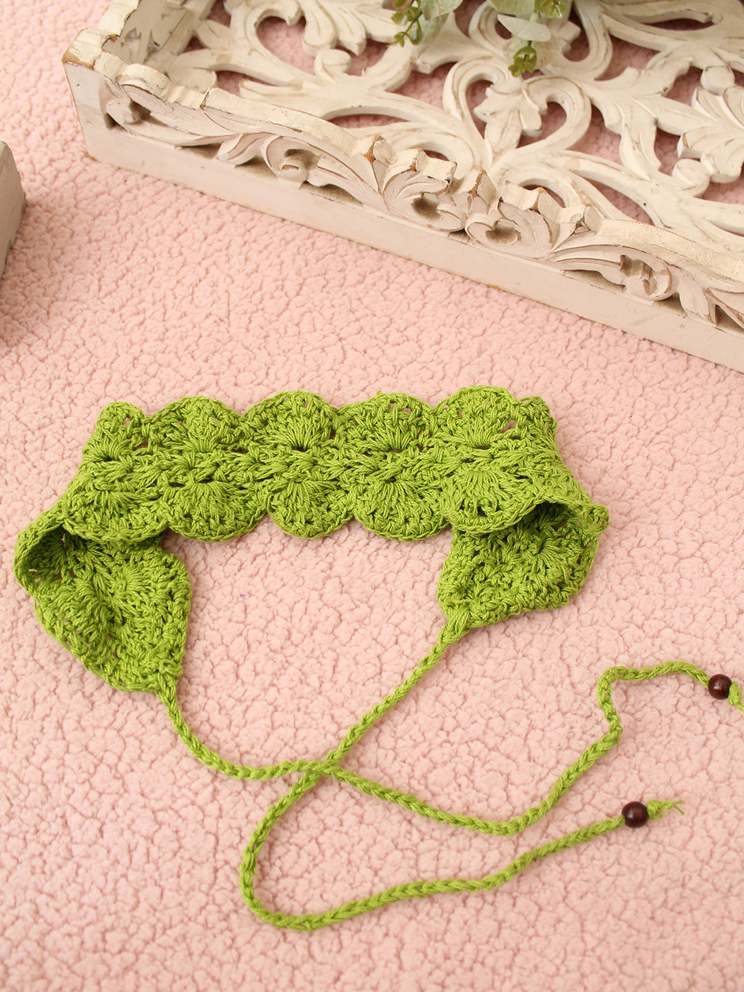 Velvery Self Designed Crochet Headband Set of 2  Multi