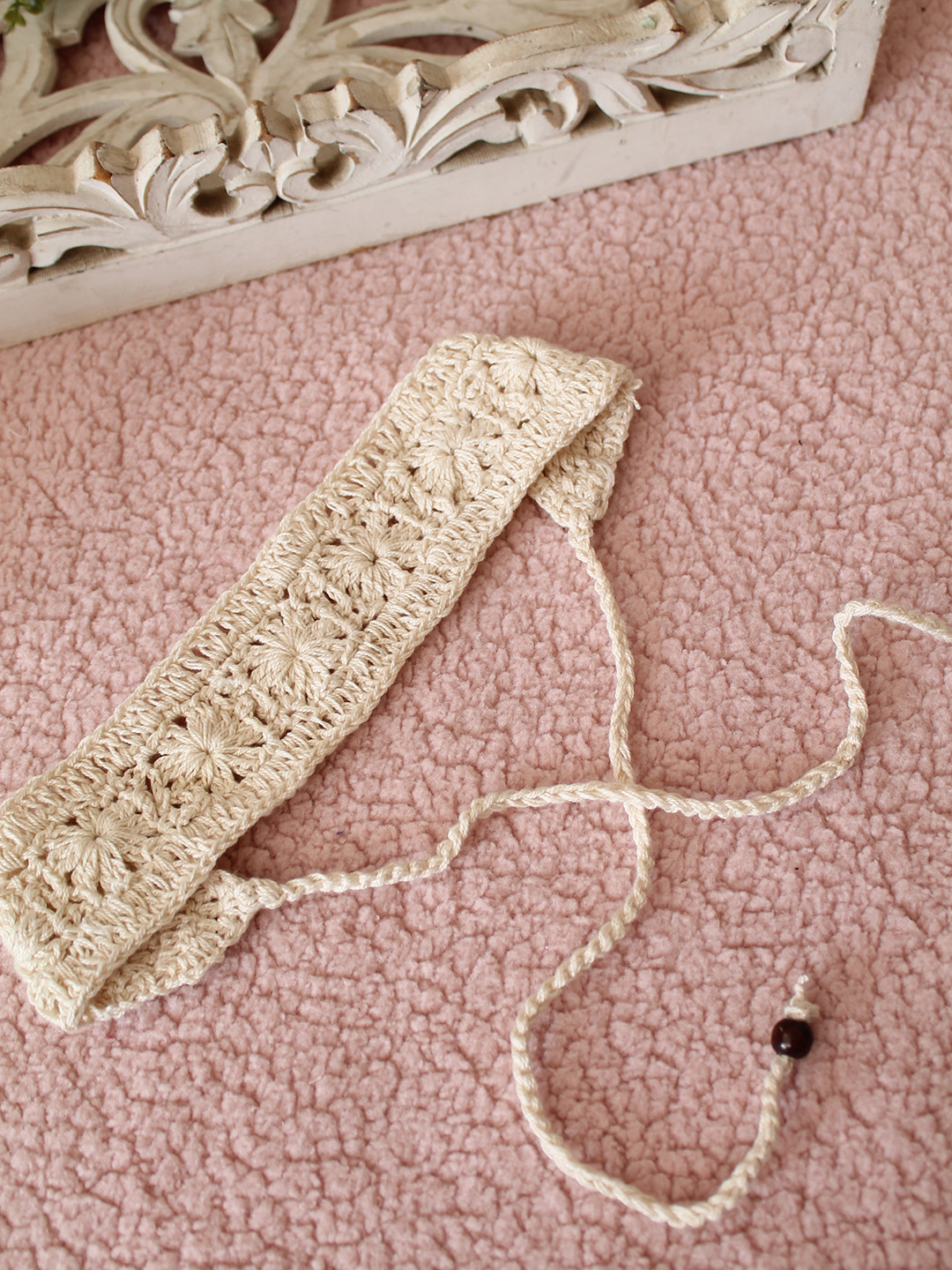 Velvery Self Designed Crochet Headband Set of 2  Multicolor