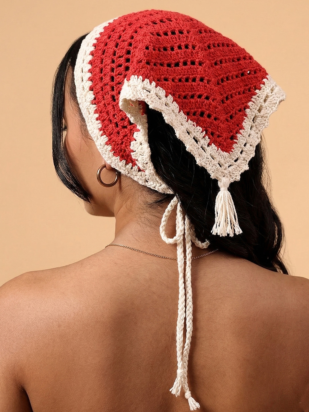 Crochet Scarf - Red