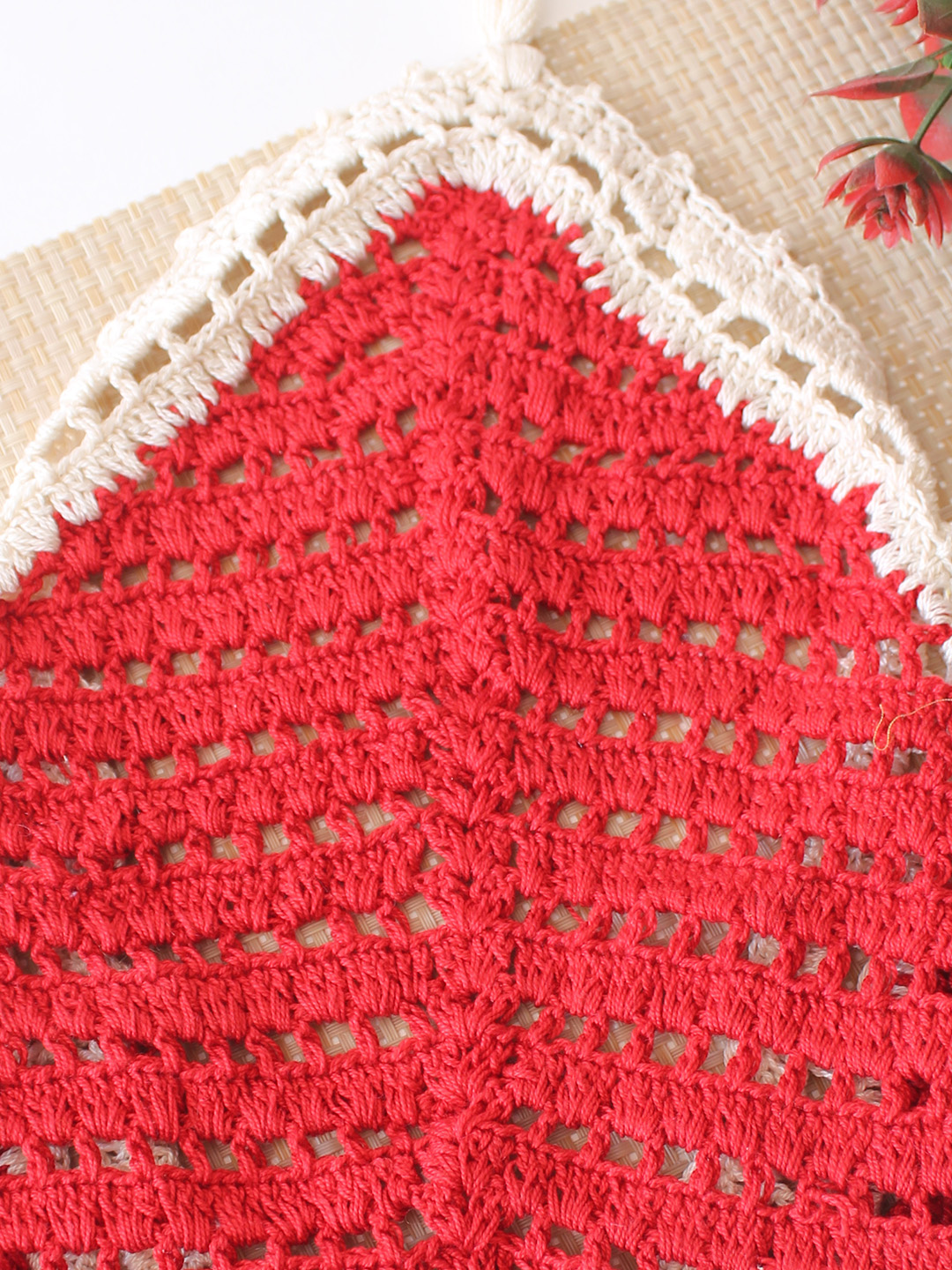 Crochet Scarf - Red