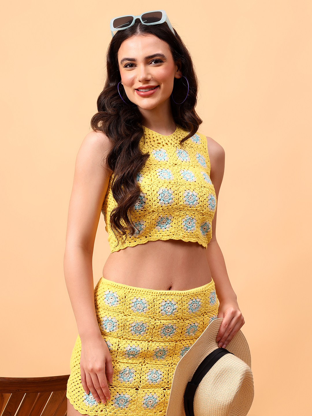 Velvery Granny Square Crochet Co-ord Set
