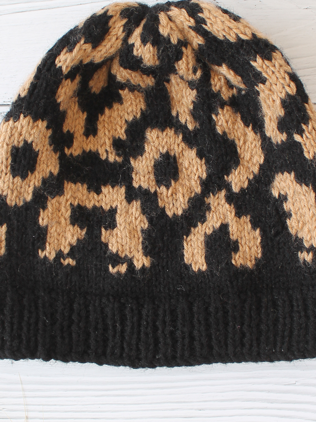 Velvery Handknitted Multi Self Design Beanie
