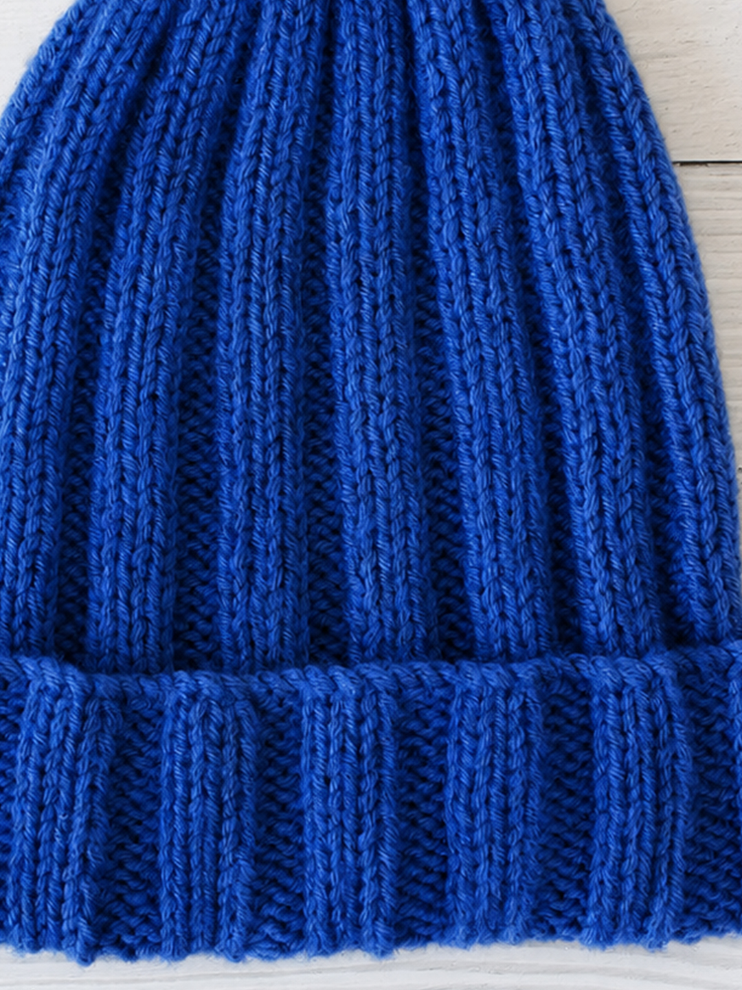 Velvery Handknitted Beanie Cap - Blue