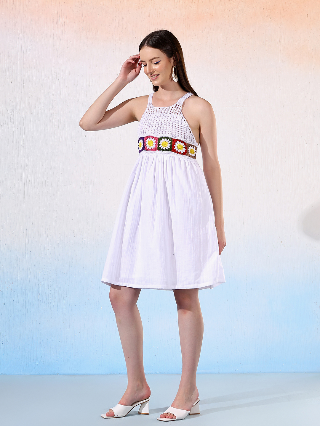 Velvery Summer Beachwear Handmade Dress