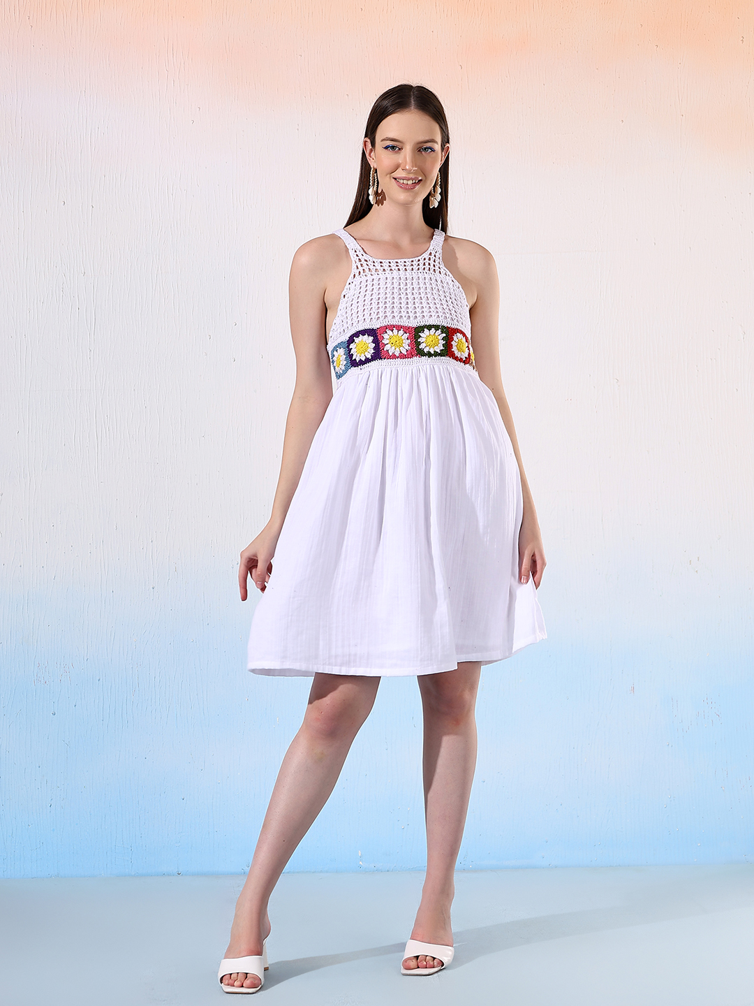 Velvery Summer Beachwear Handmade Dress