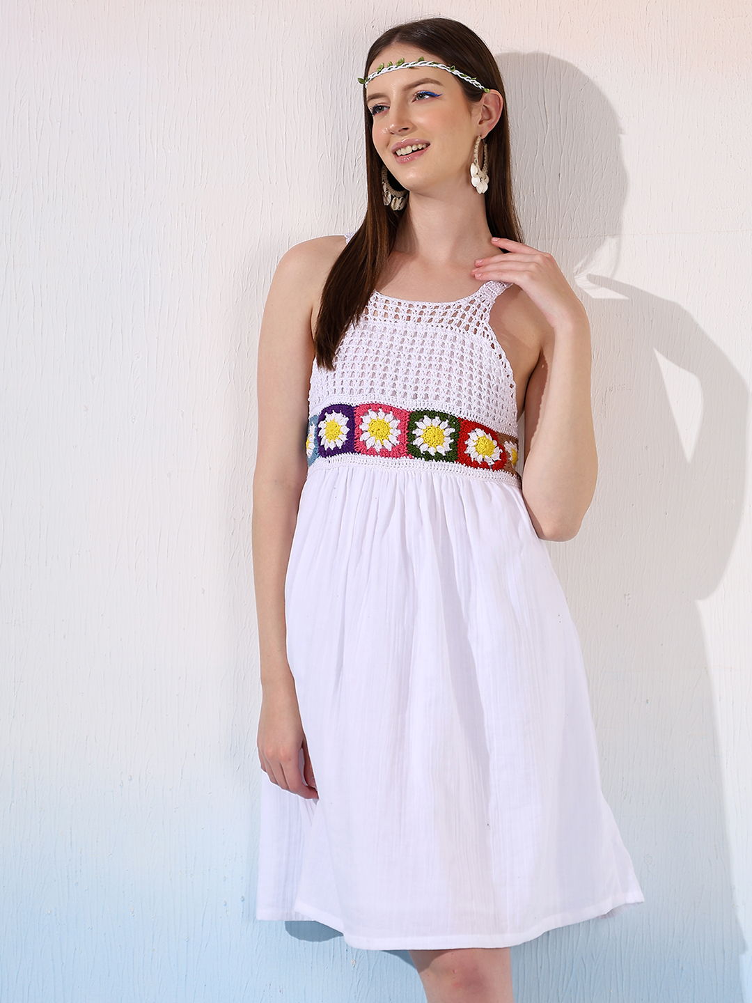 Velvery Summer Beachwear Handmade Dress