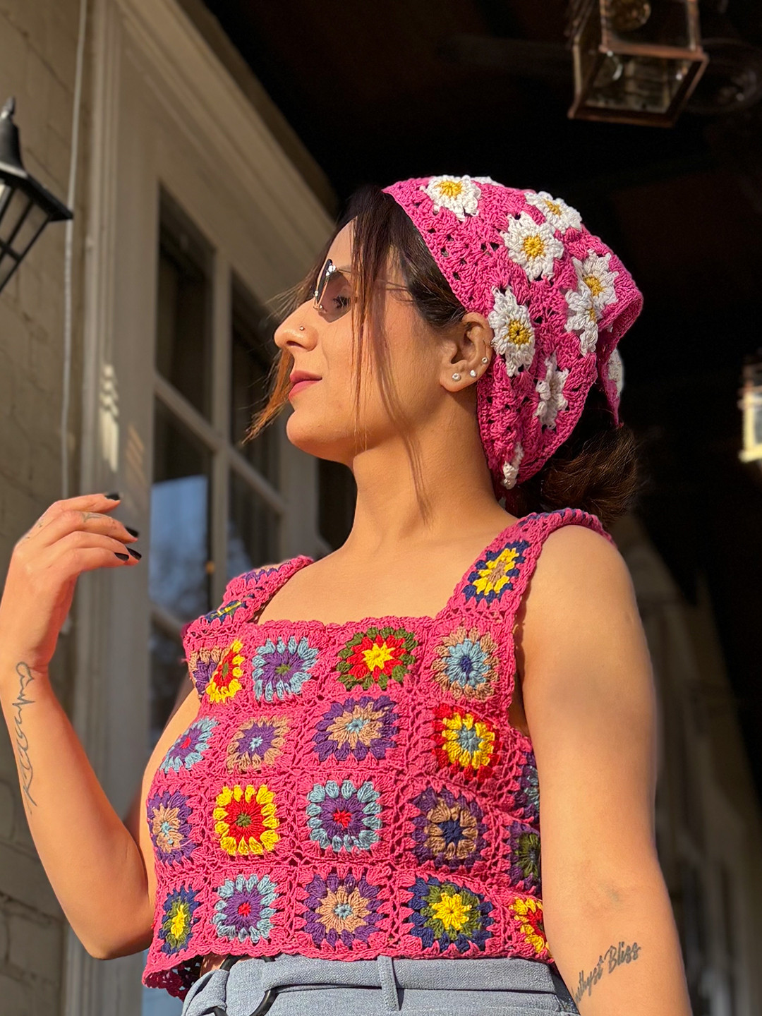 Velvery Crochet Bandana For Women