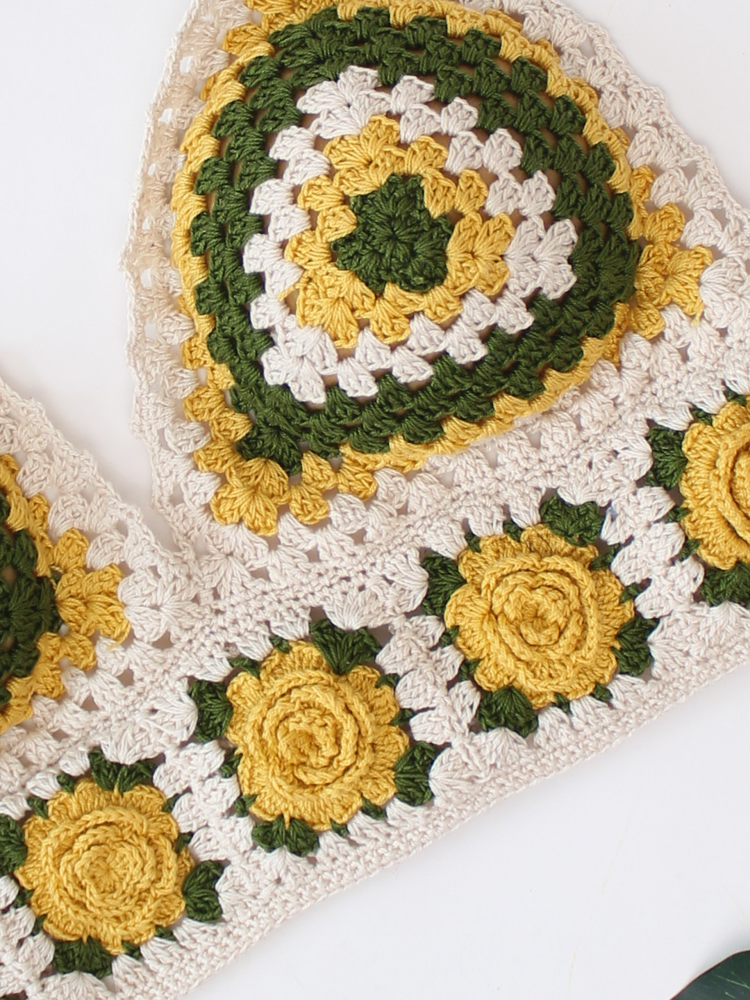Velvery Handmade Crochet Tanktop Bralette - Off-white