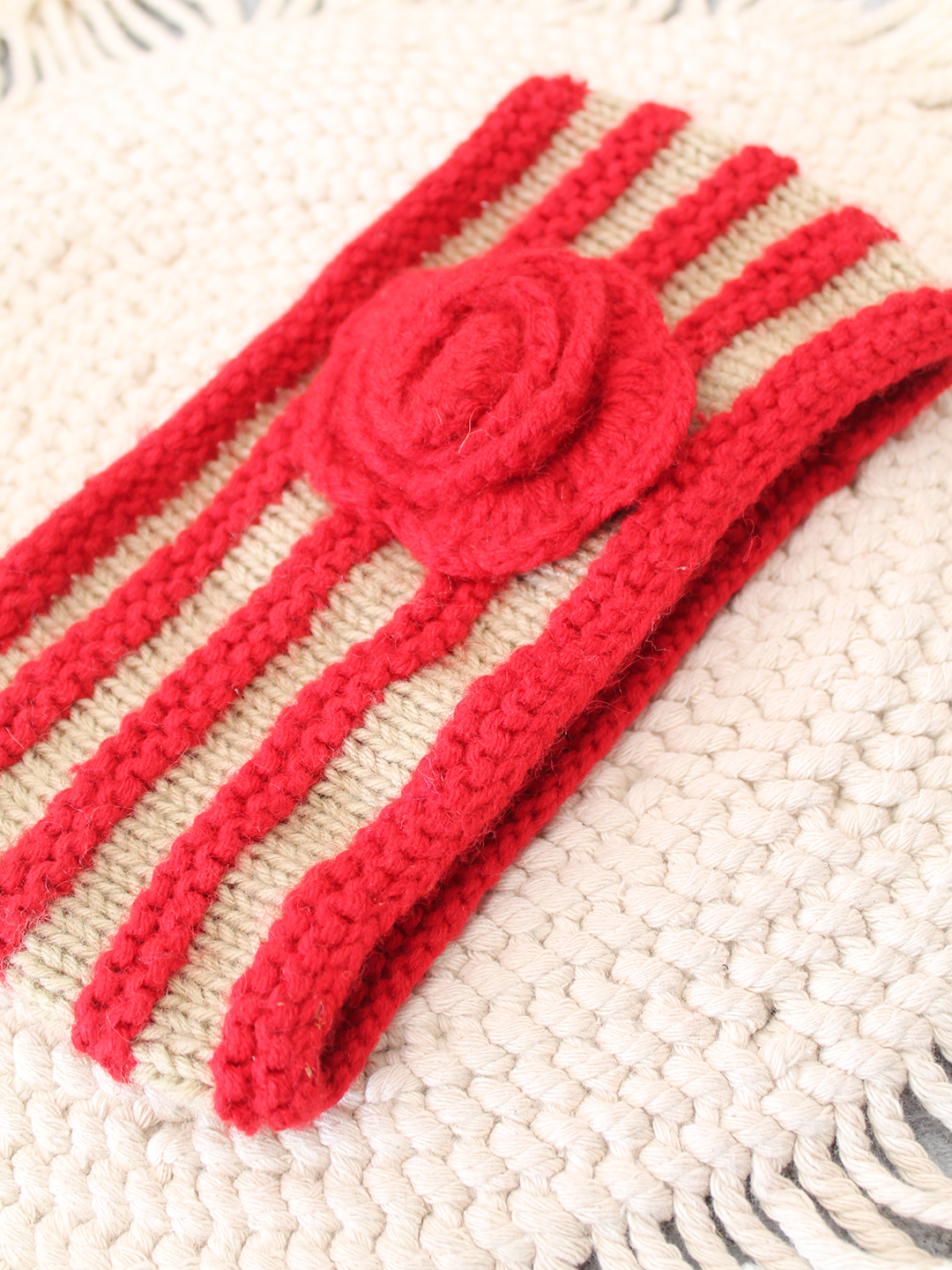 Velvery Hand-Knitted Multi Embellished Sequin Acrylic Headband