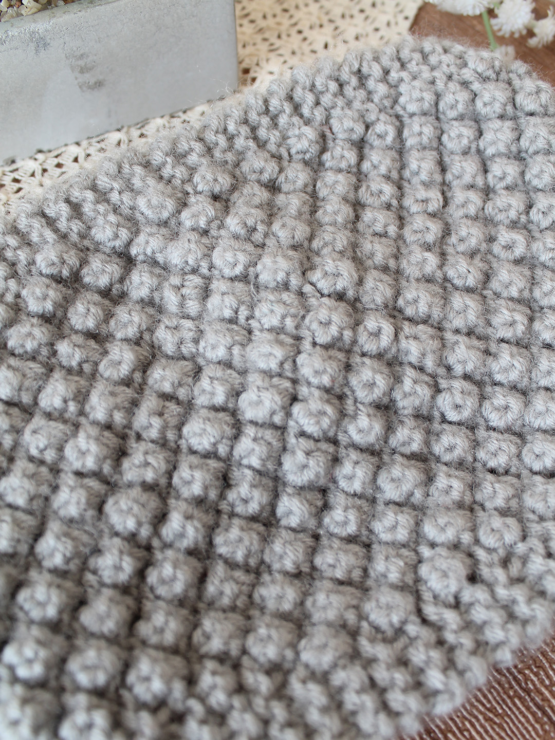 Velvery Hand-Knitted Blue Acrylic Headband