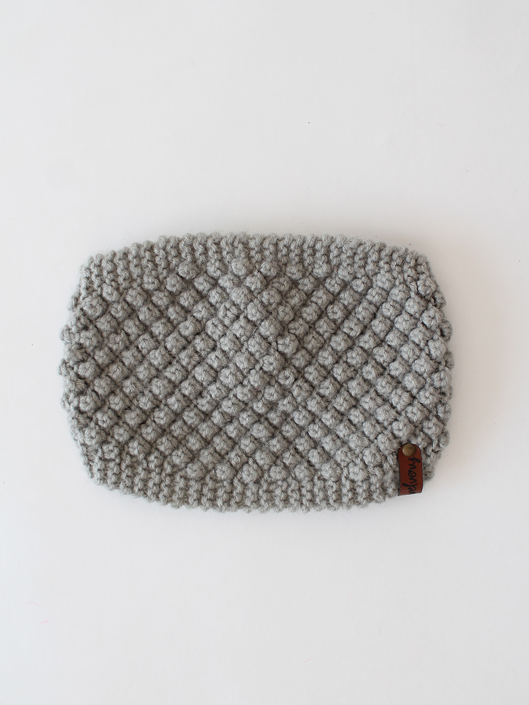 Velvery Hand-Knitted Blue Acrylic Headband