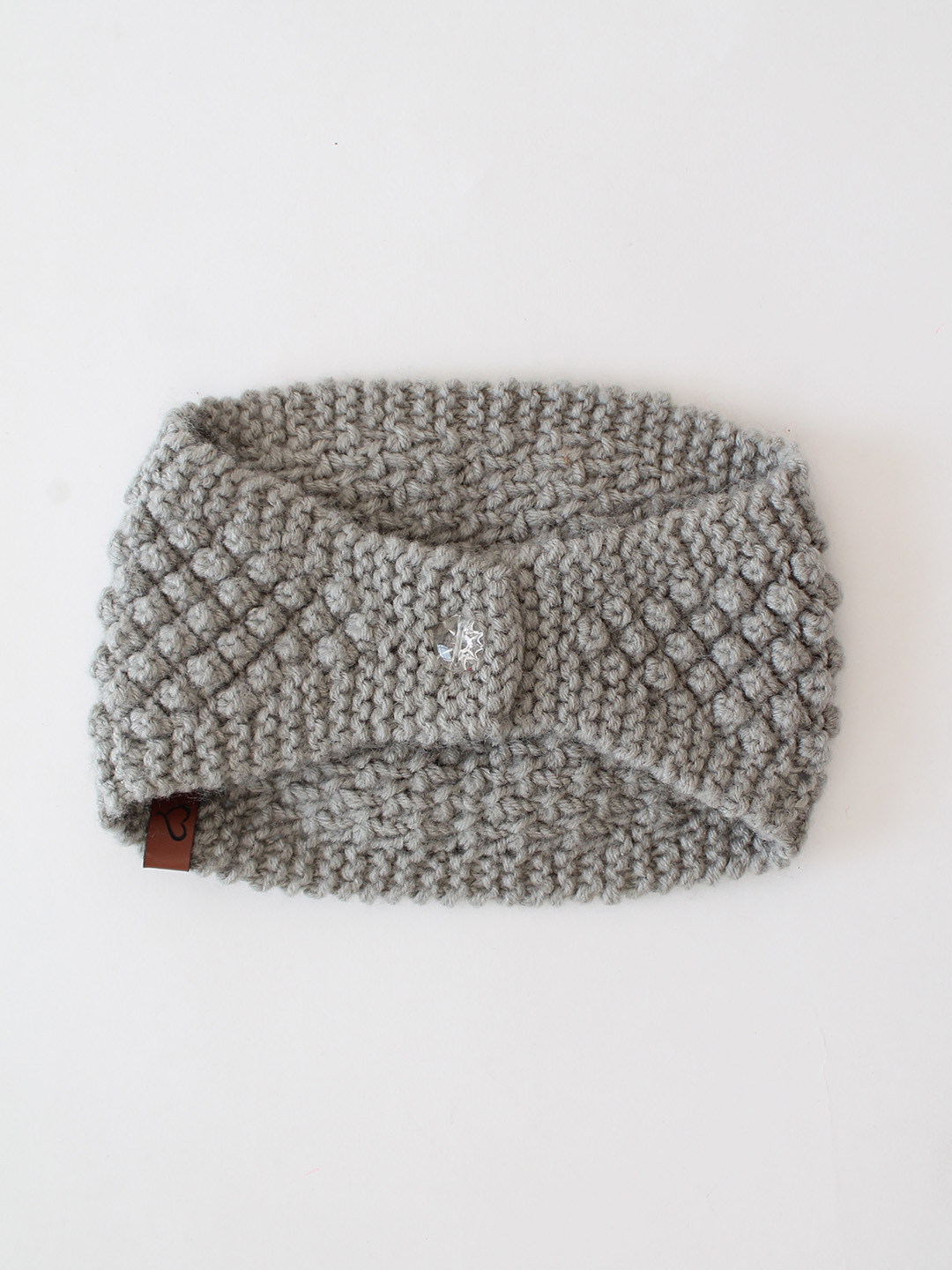 Velvery Hand-Knitted Blue Acrylic Headband