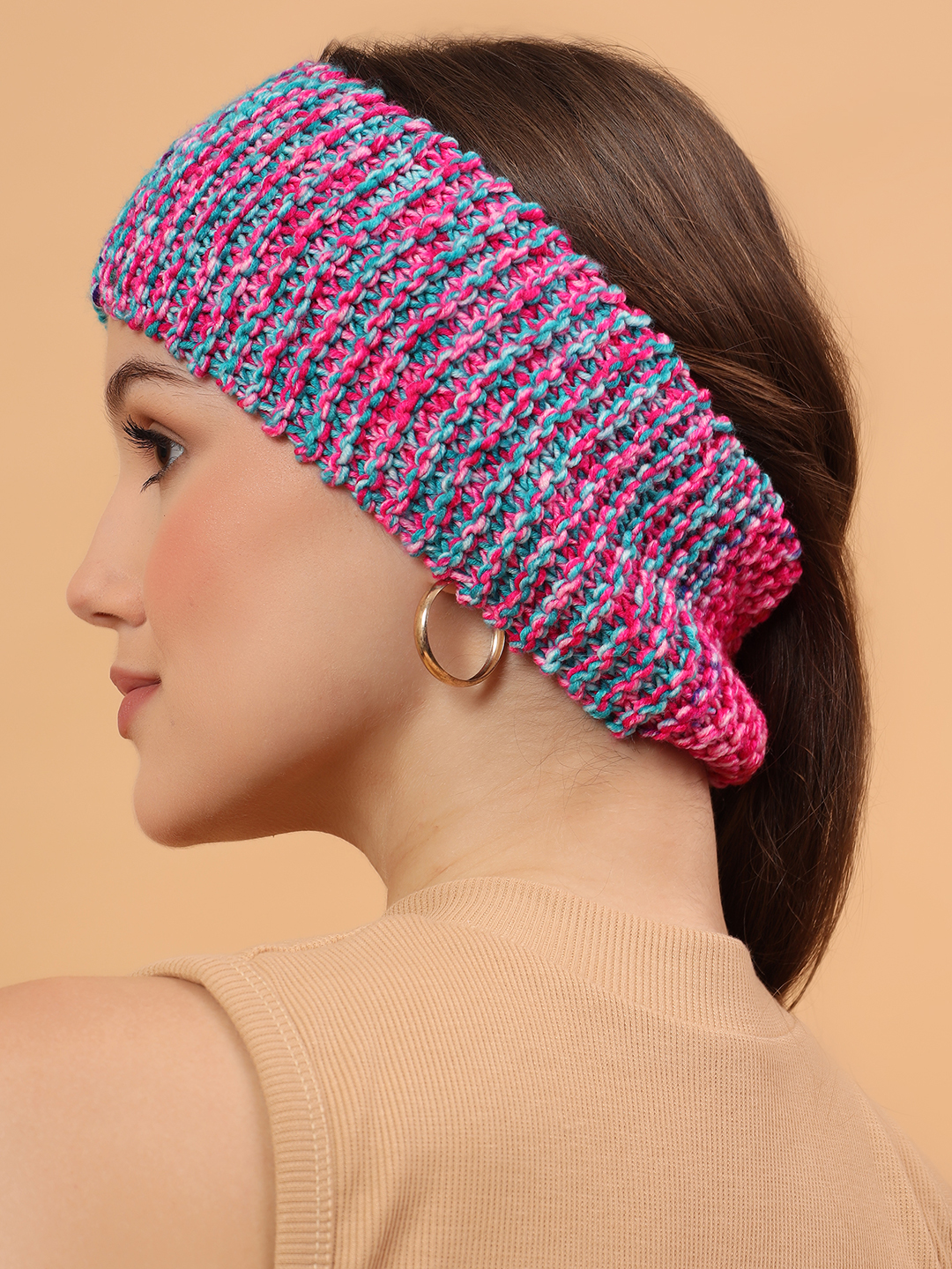 Velvery Handknitted Earmuff - Multicolor