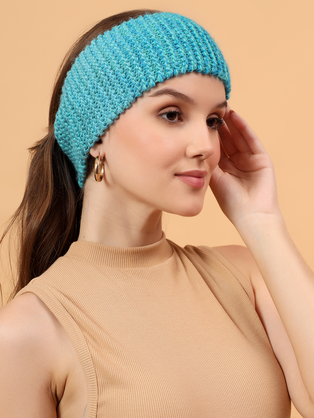 Velvery Handknitted Headwrap - Sky Blue