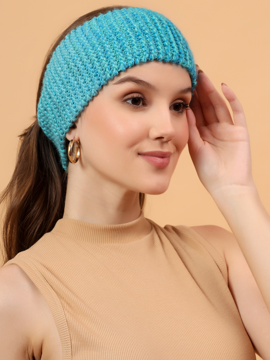 Velvery Handknitted Headwrap - Sky Blue