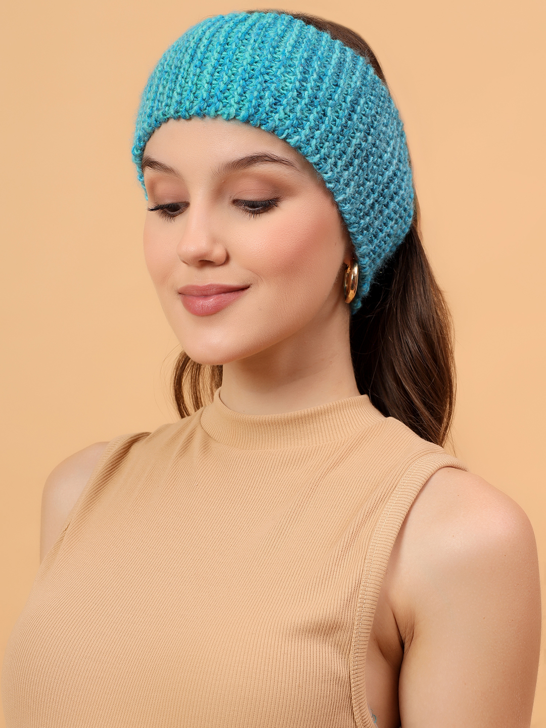 Velvery Handknitted Headwrap - Sky Blue