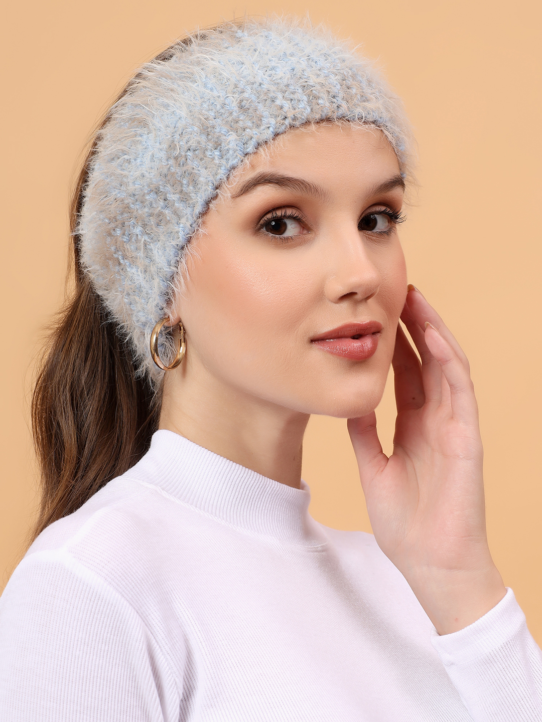 Velvery Handknitted Headband - Sky Blue