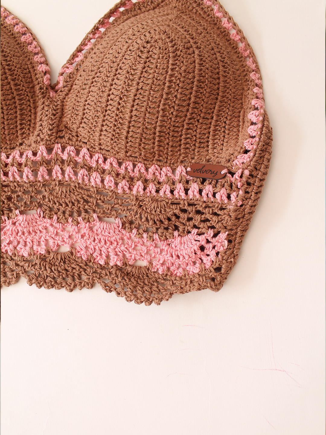 Halter Neck Bralette  Brown