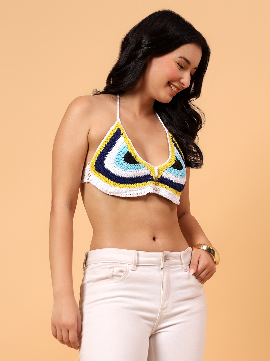 Evil Eye Bralette  Multicolor