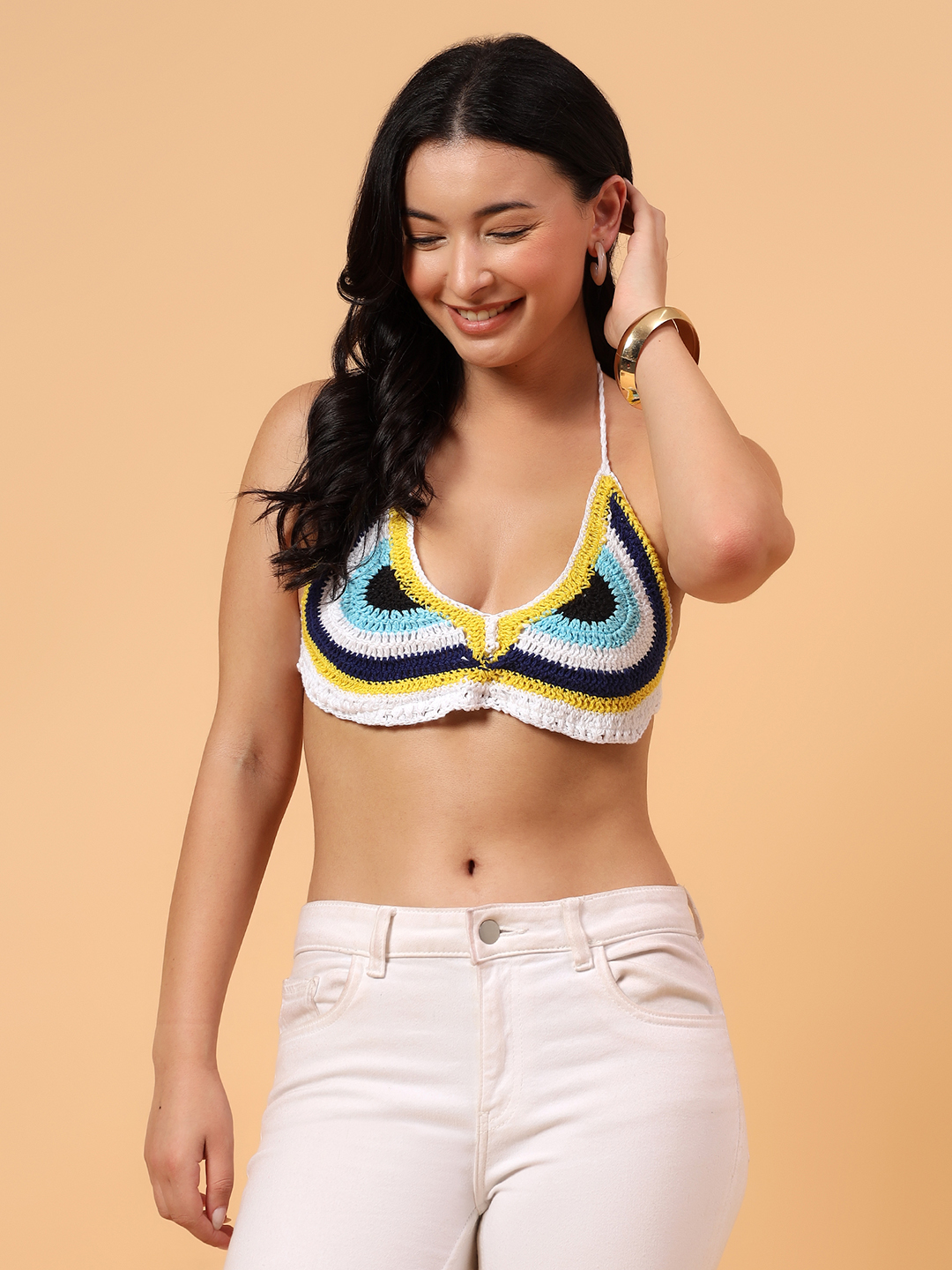Evil Eye Bralette  Multicolor