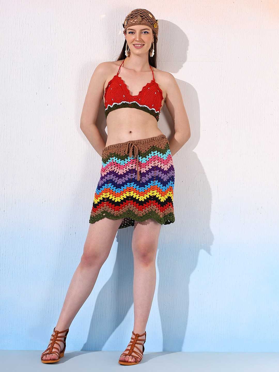 Velvery Watermelon Design Fruity Bralette Top
