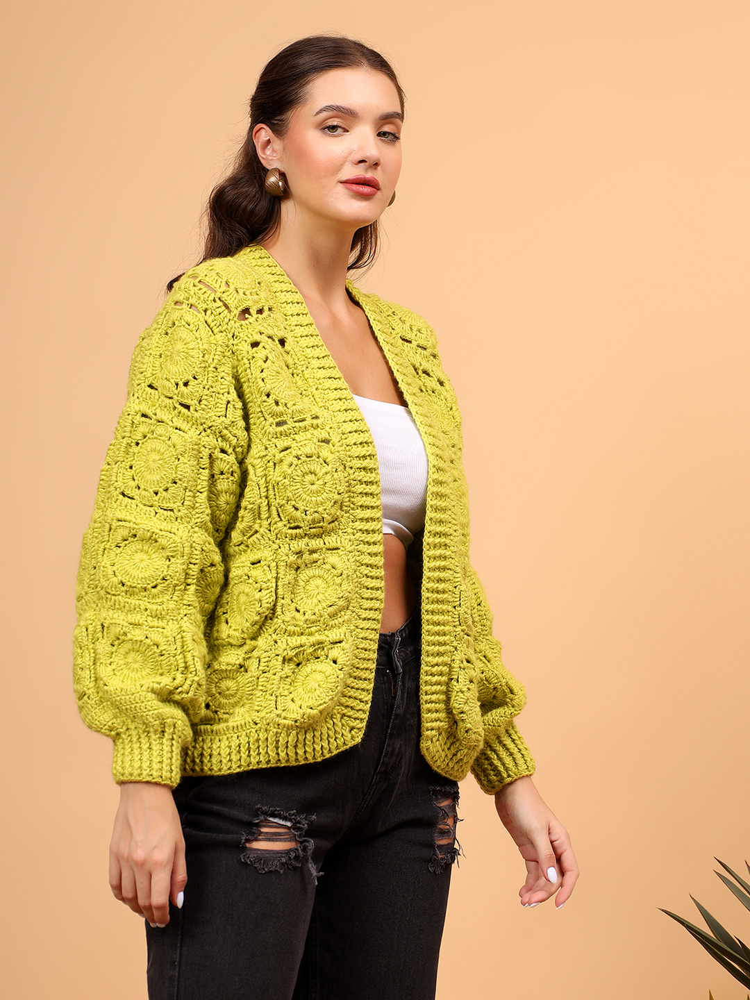 Self Design Crochet Sweater
