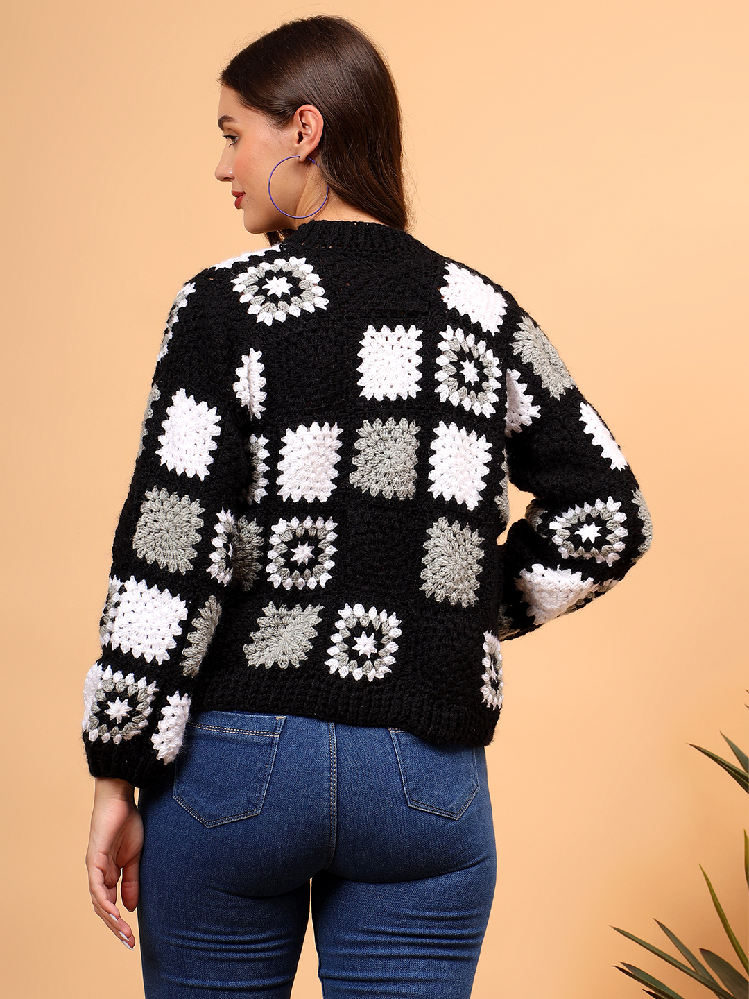Velvery Handmade Front Openable Cardigan