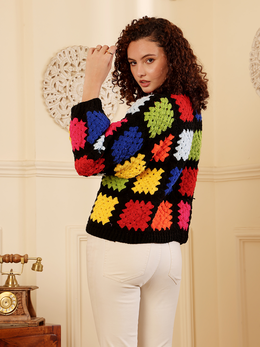 Holly Wood Design Sweater - Multicolor