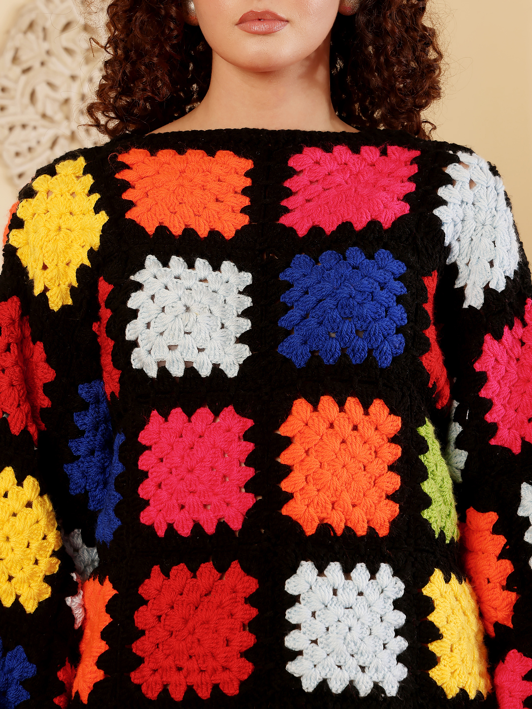 Holly Wood Design Sweater - Multicolor