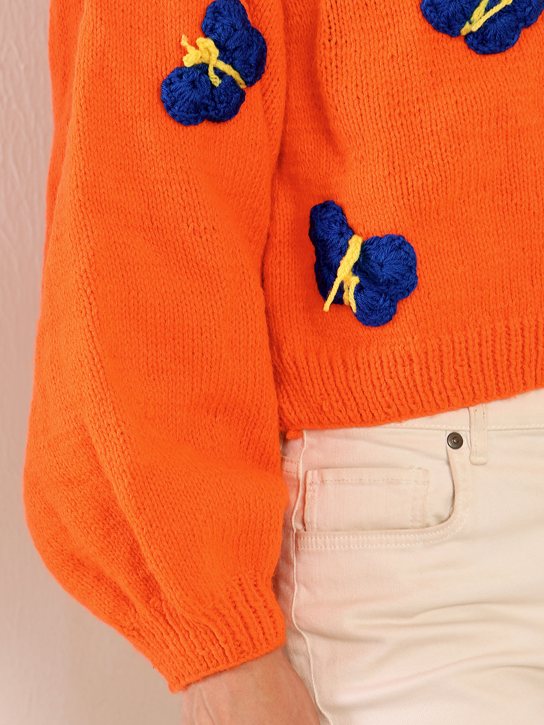 Velvery Butterfly Cardigan - Orange