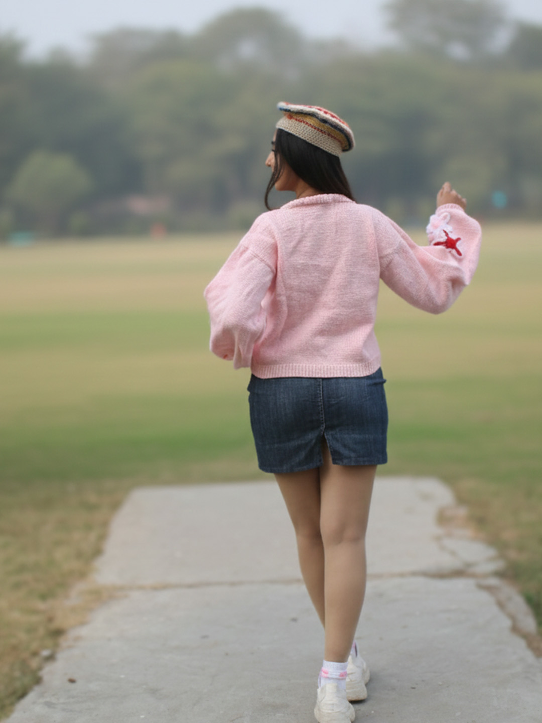 Velvery Star Applique Cardigan - Pink