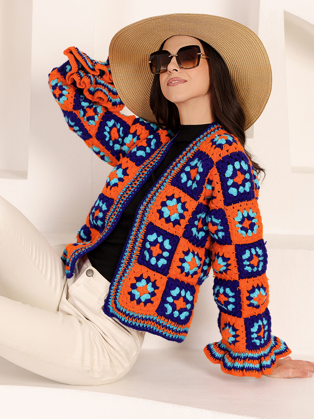Crochet Sunshine Cardigan - Multicolor
