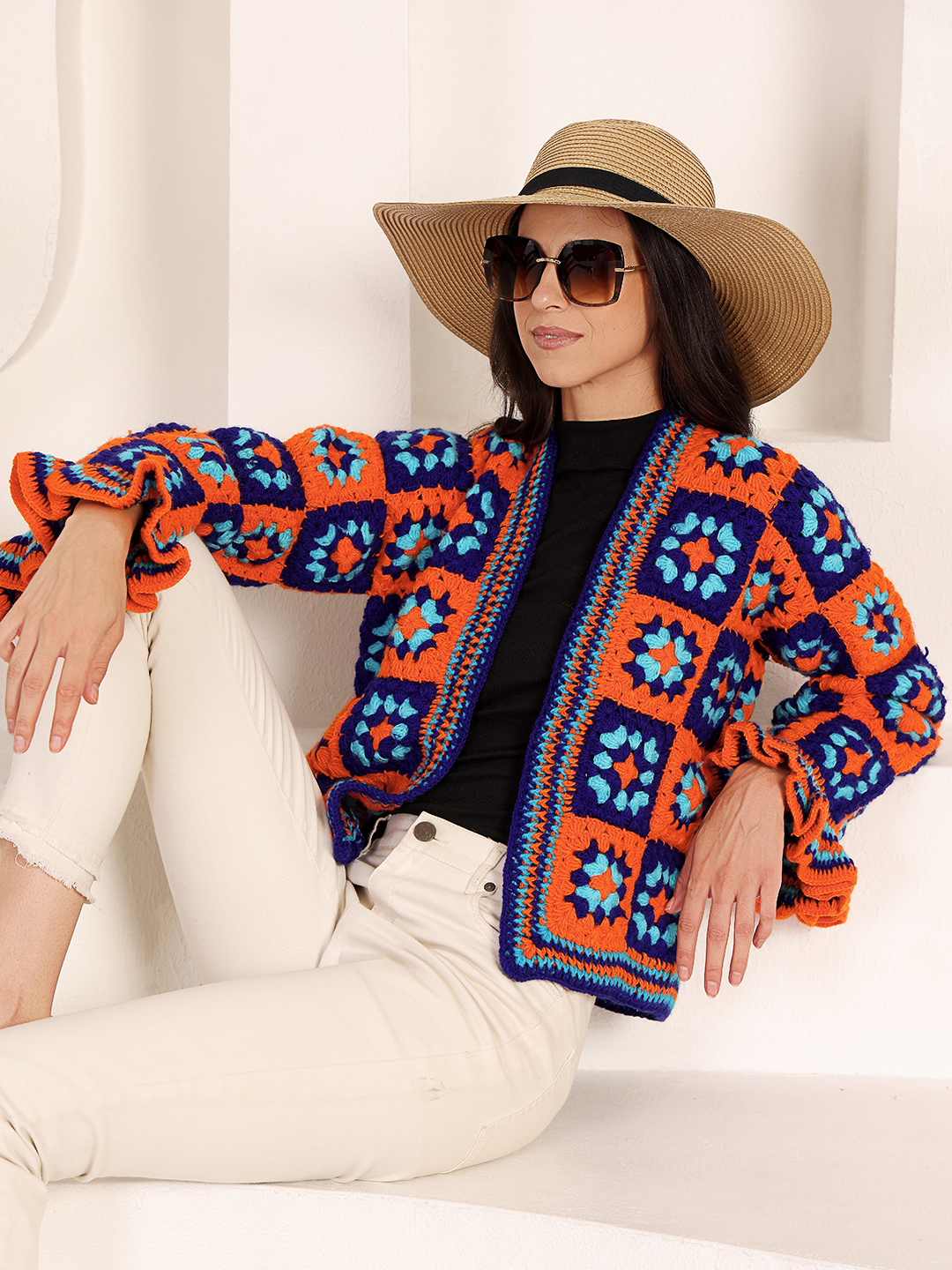 Crochet Sunshine Cardigan - Multicolor