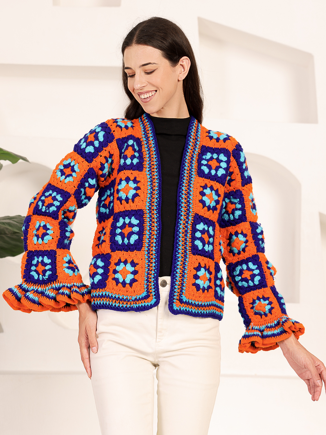 Crochet Sunshine Cardigan - Multicolor