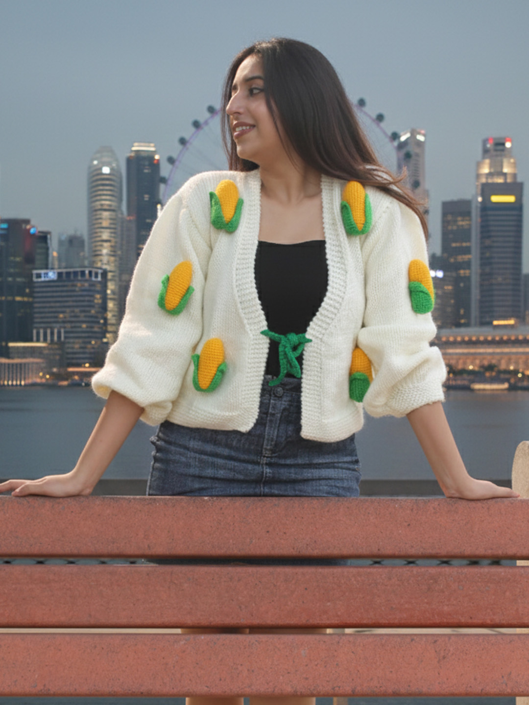 Velvery Baby Corn Cardigan - Cream