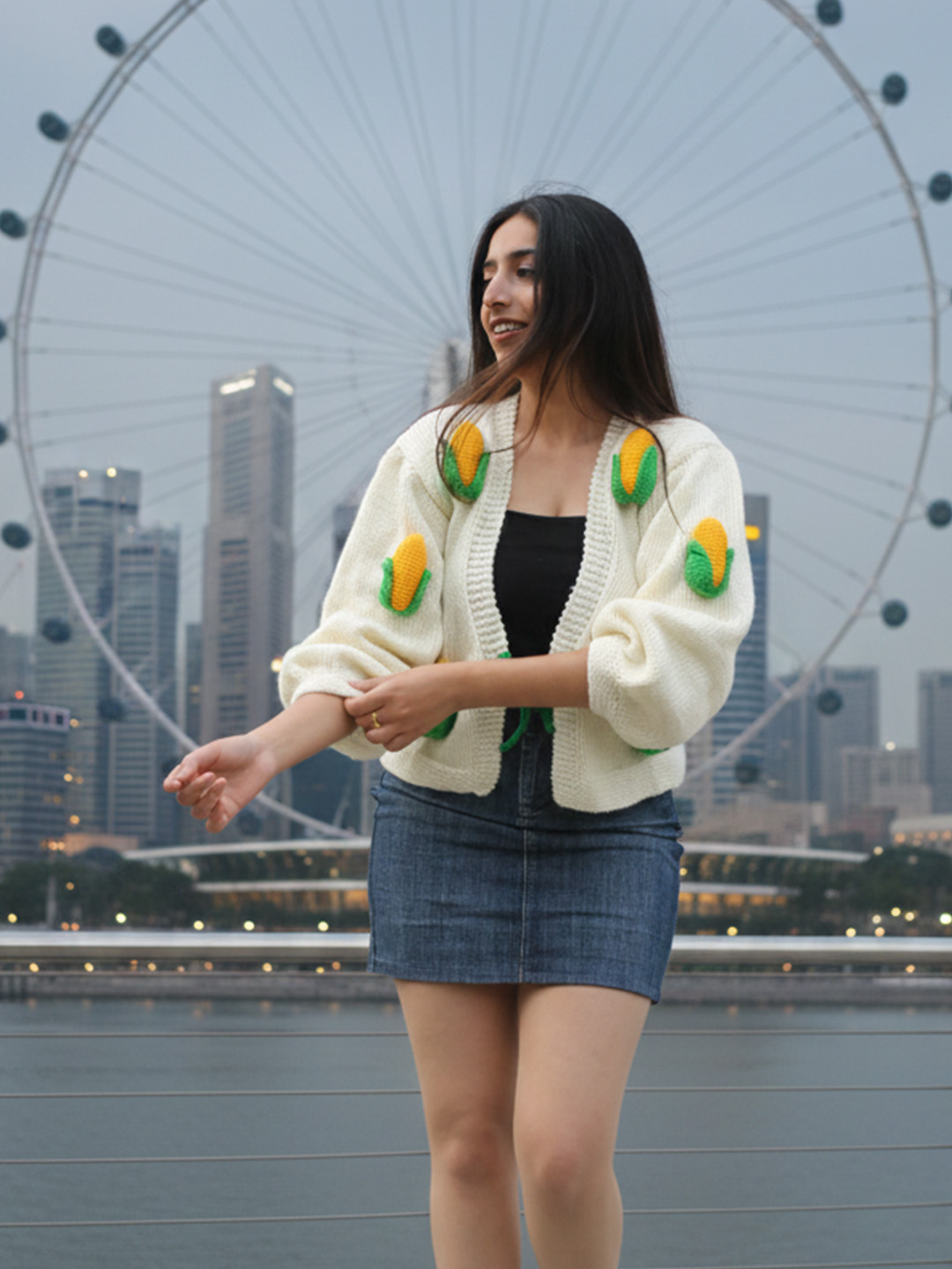 Velvery Baby Corn Cardigan - Cream