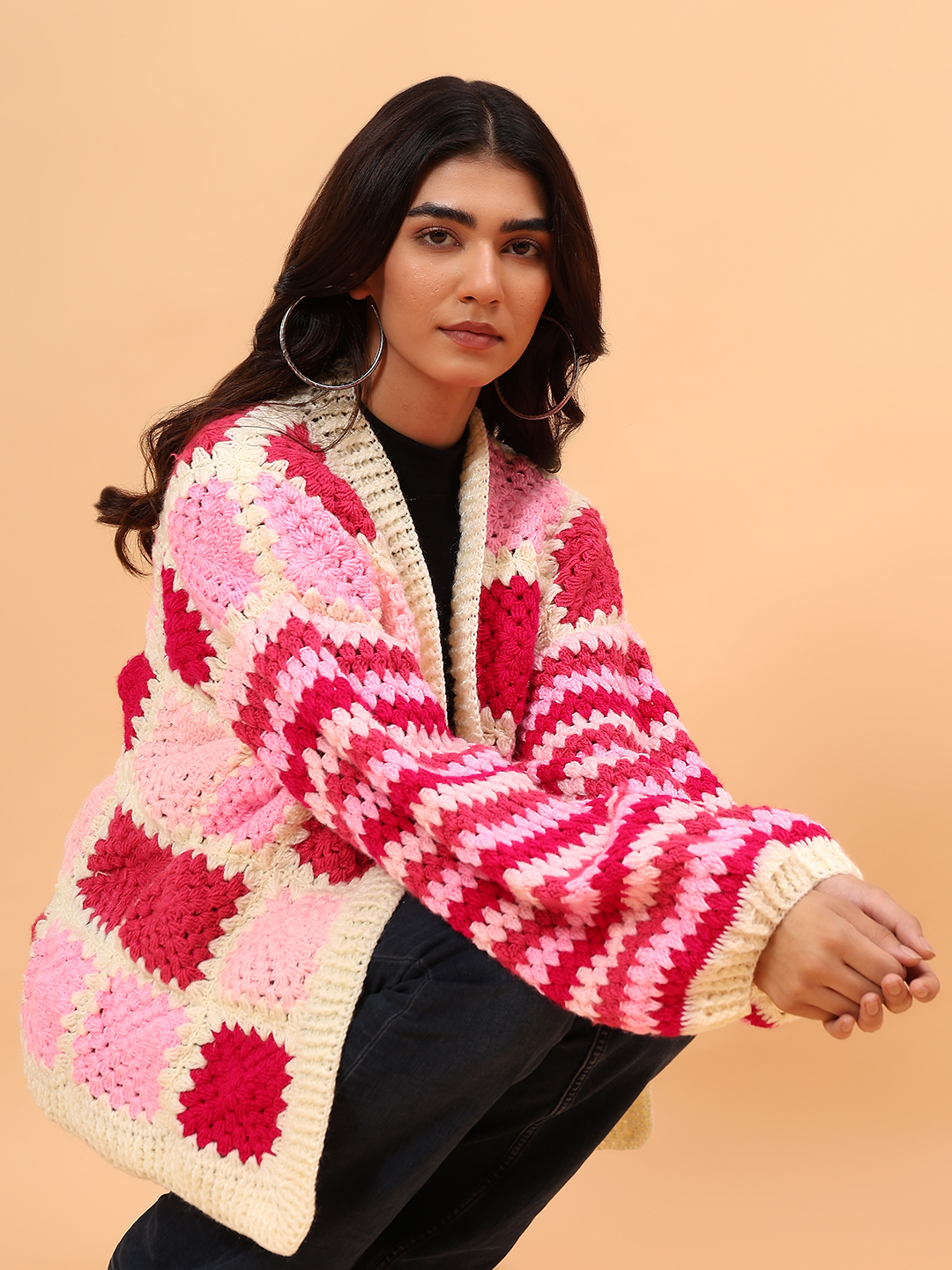 Velvery Front Openable Cardigan - Multicolor