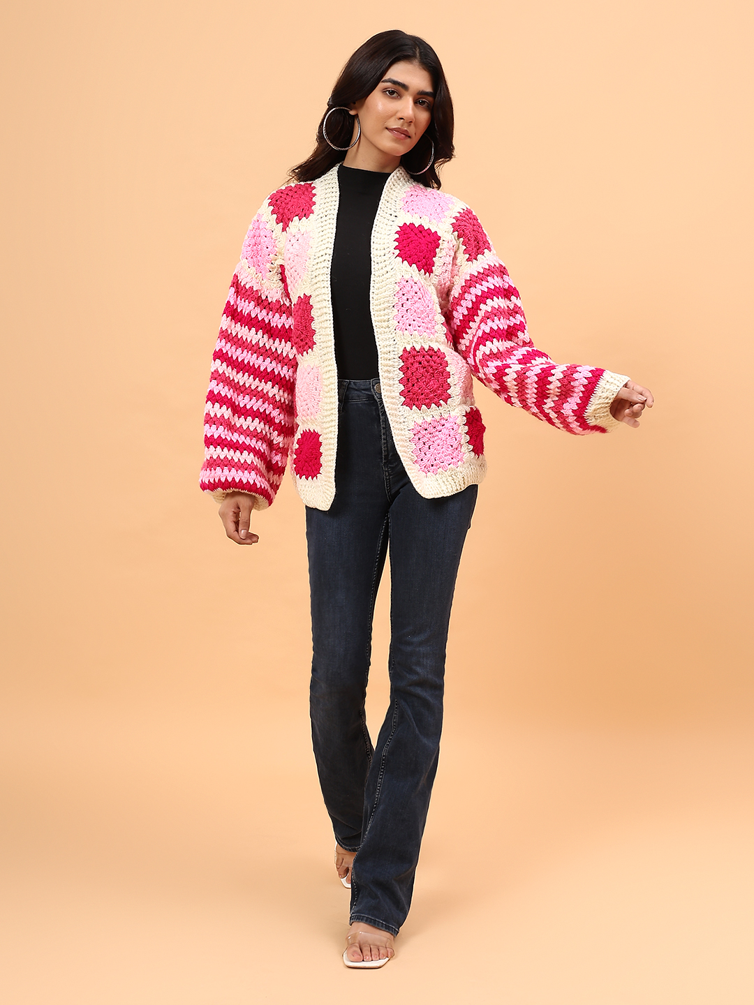 Velvery Front Openable Cardigan - Multicolor
