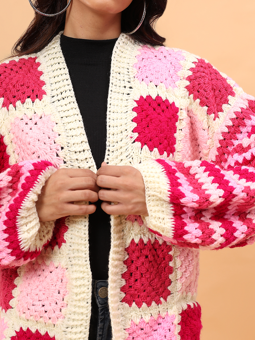 Velvery Front Openable Cardigan - Multicolor