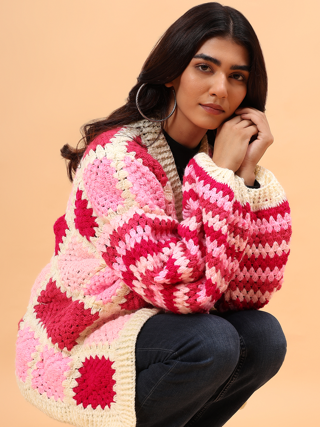 Velvery Front Openable Cardigan - Multicolor