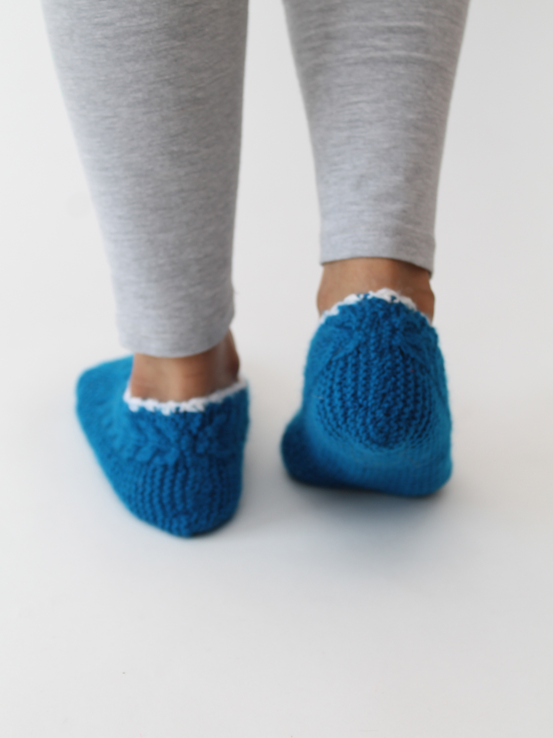 Velvery Flat Knit Socks - Blue