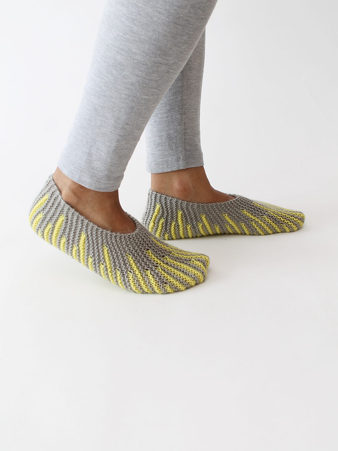 Velvery Handknitted Socks - Yellow