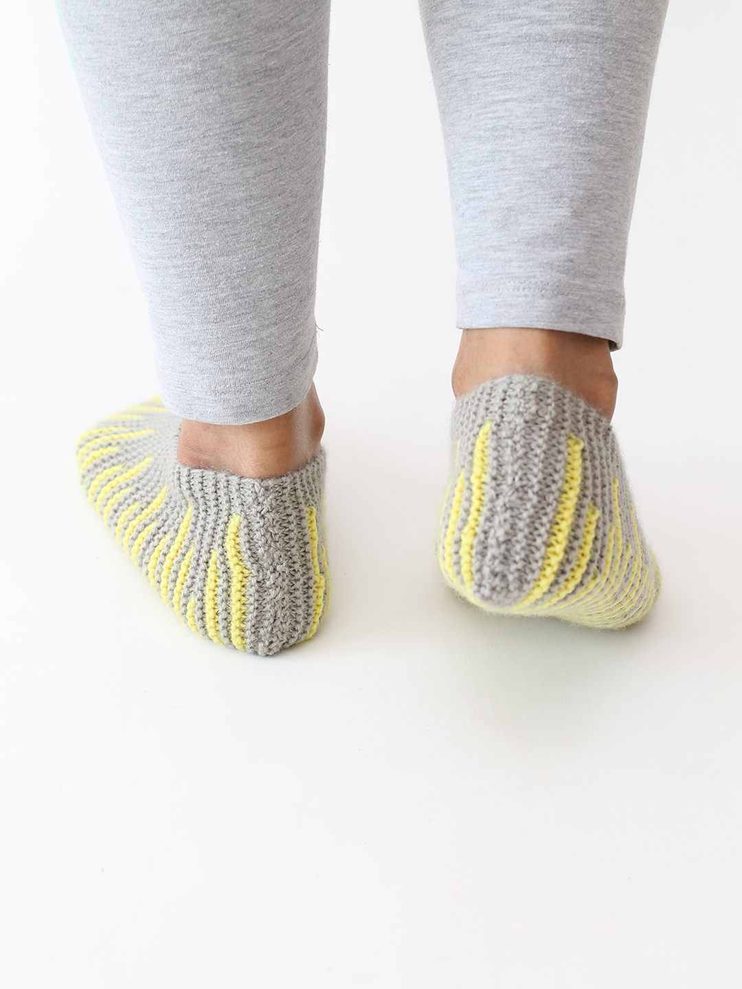 Velvery Handknitted Socks - Yellow