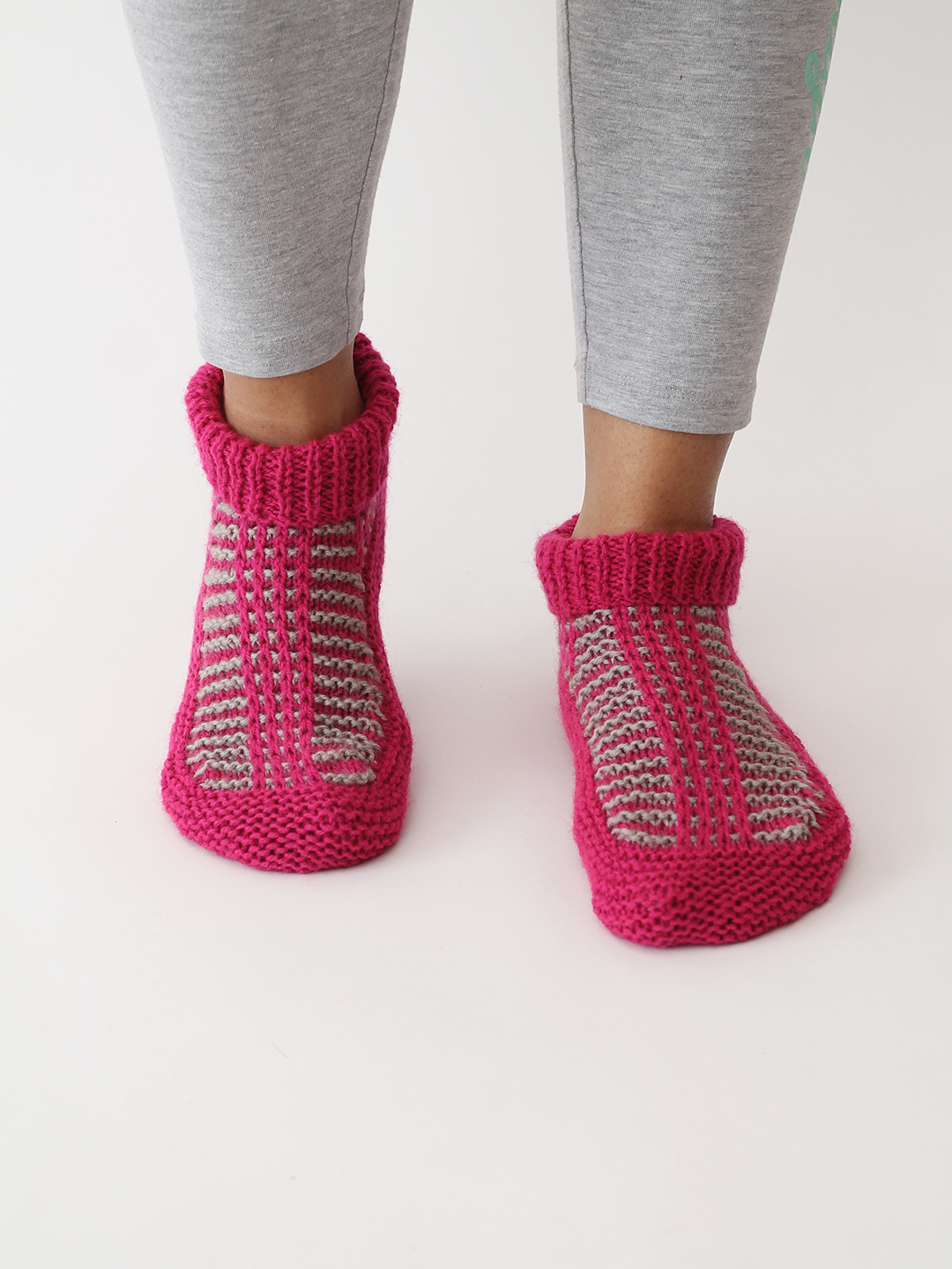 Velvery Handknitted Socks - Pink