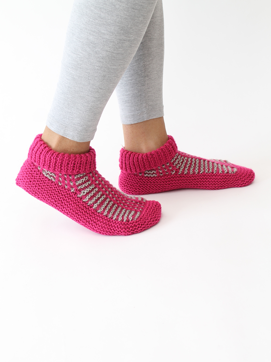 Velvery Handknitted Socks - Pink