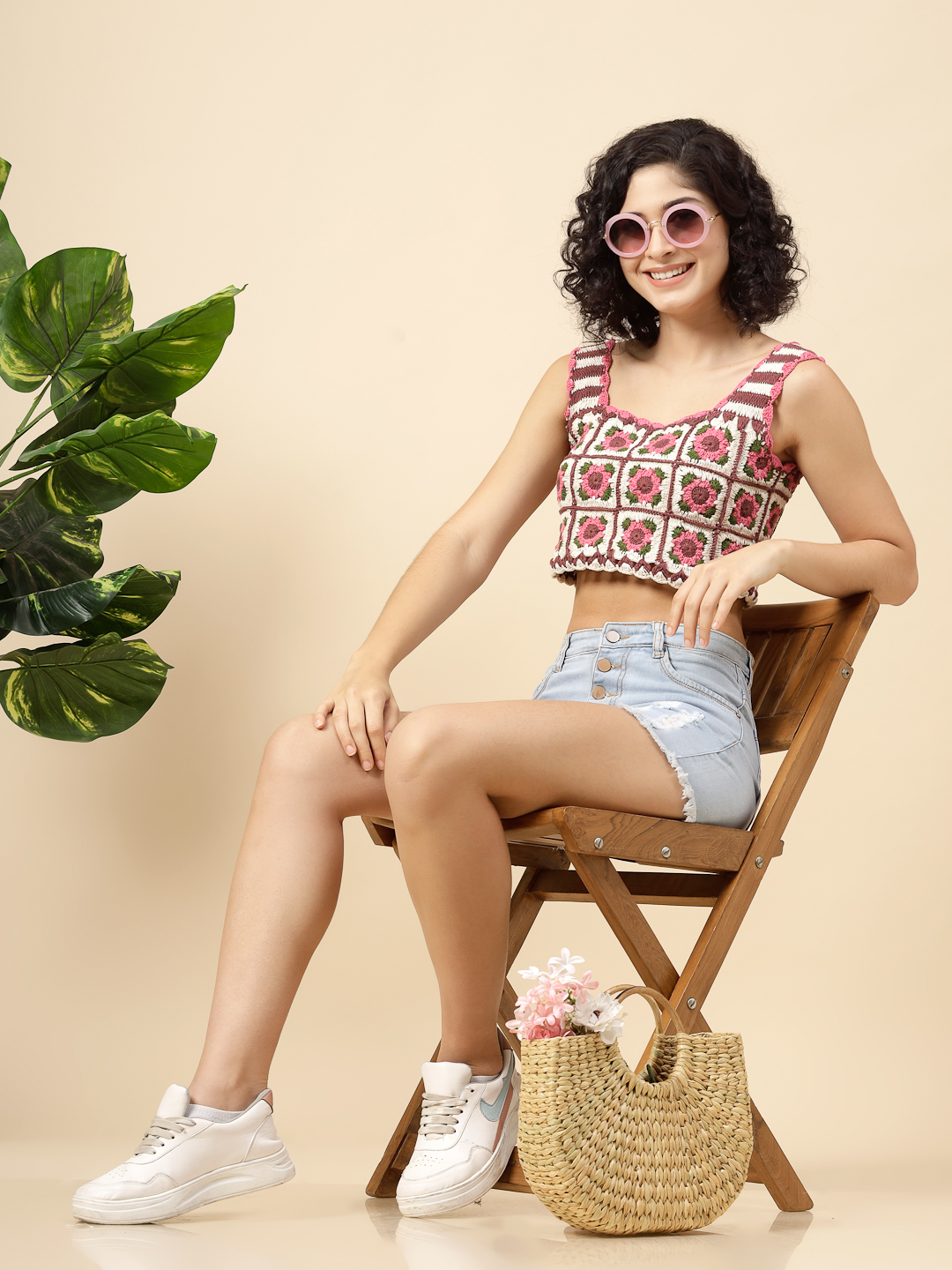 Velvery Summer Crop Top for Ladies - Multi