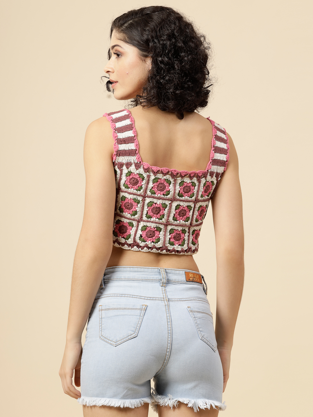 Velvery Summer Crop Top for Ladies - Multi