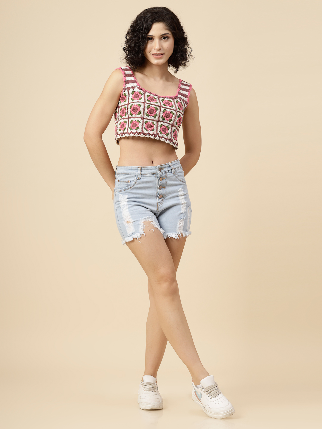 Velvery Summer Crop Top for Ladies - Multi
