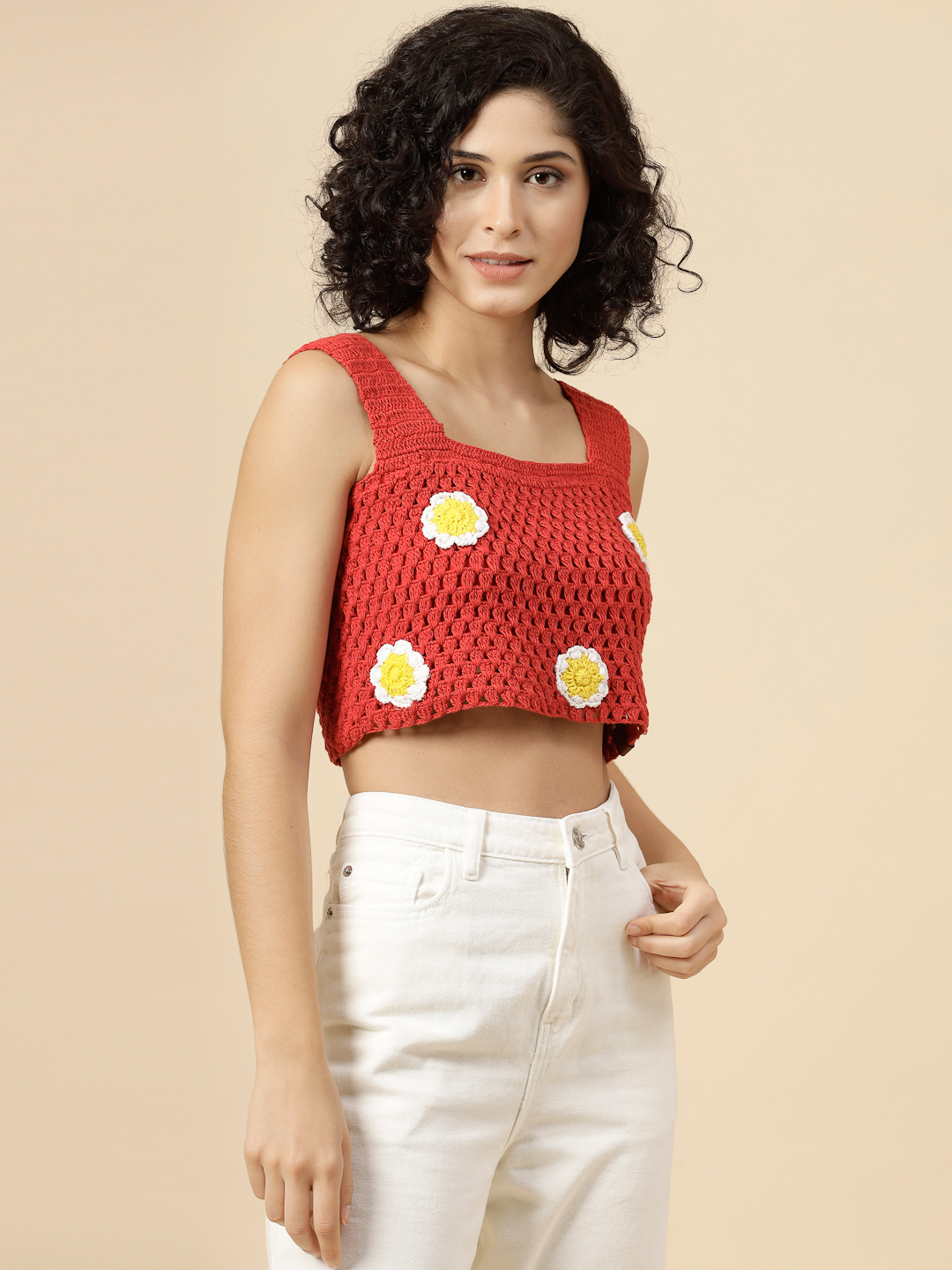 VelveryCrochet Daisy Crop Top