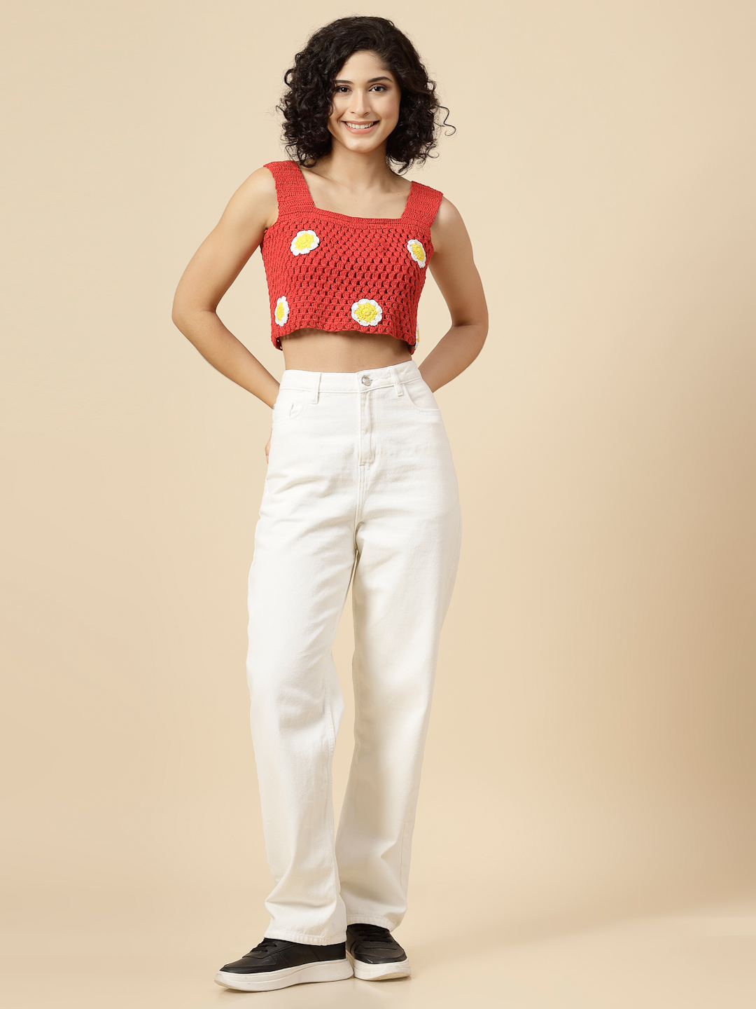 VelveryCrochet Daisy Crop Top